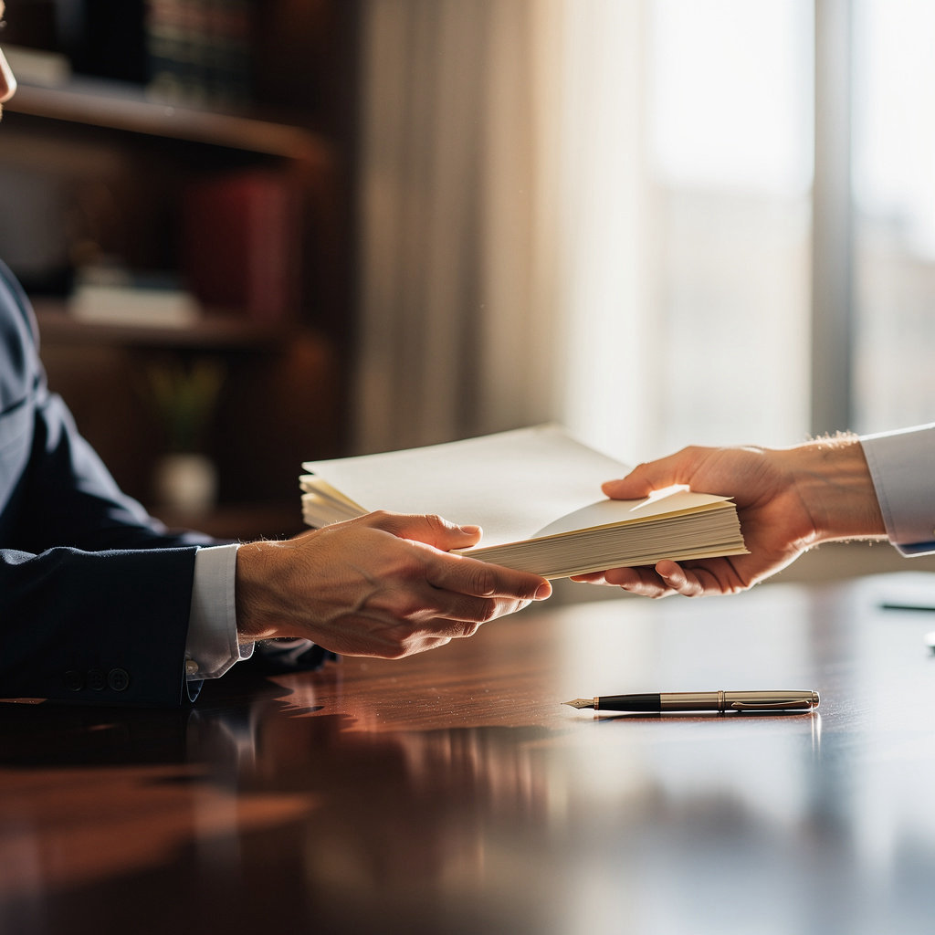 Law Office of Engel & Miller attorney discussing legal strategy with client in San Diego office, representing trust and professional values